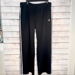 Adidas NWOT Black Jogger Track Pants XL wide leg